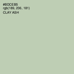 #BDCEB5 - Clay Ash Color Image